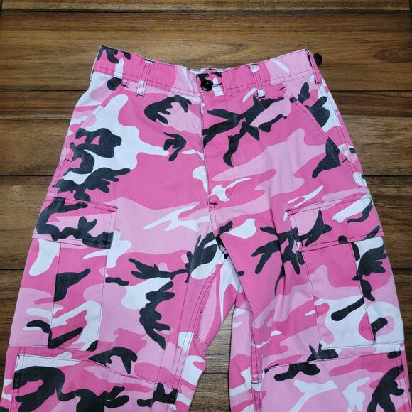 Rothco Pink Camo Cargo Pants - Size Small Regular - Picture 2 of 6